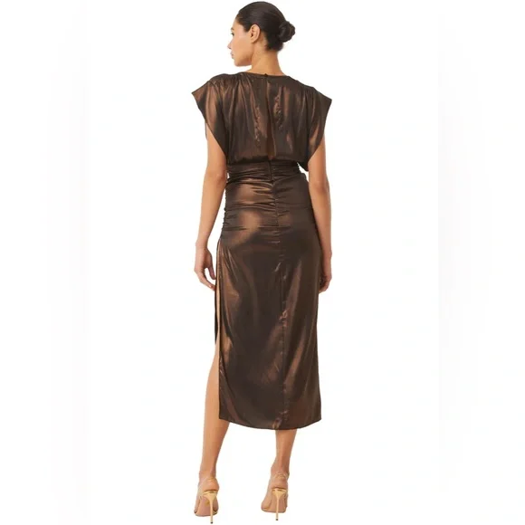 NWT Misa Los Angeles Charlize Dress - Bronze - Picture 3 of 5